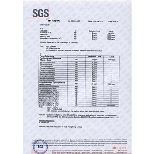 SGS  شهادة نظام التصديق 4 